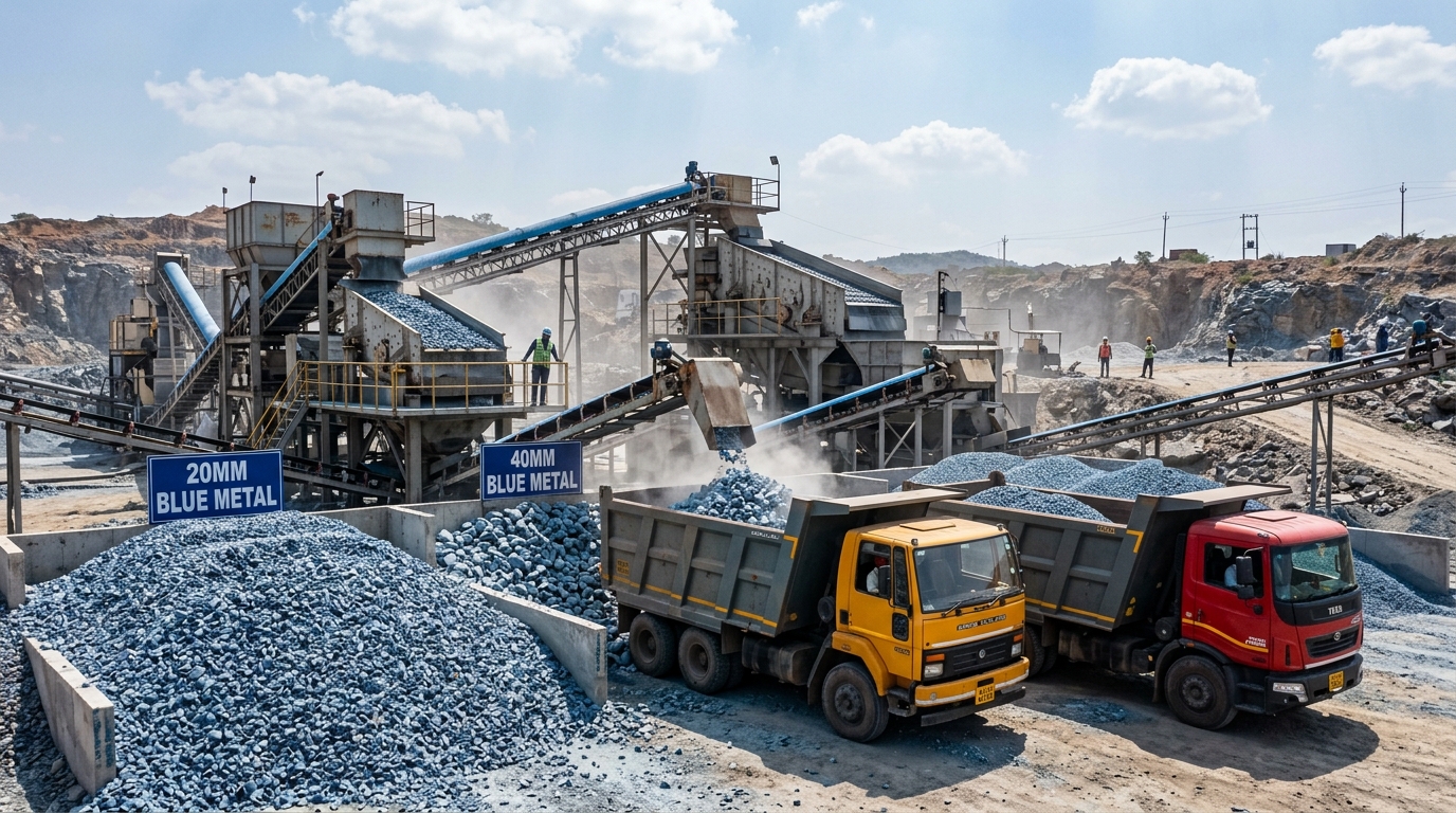 Crushed Blue Metal Aggregates
